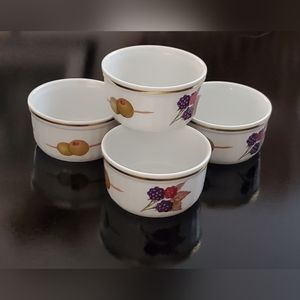 (4) "Evesham Gold" Oven Safe Ramekins by Royal Worcester